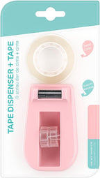96 Pieces Tape Dispenser 1 Pieces (102MM X 60MM X 43MM – Assorted Colors – Office and Home Use)