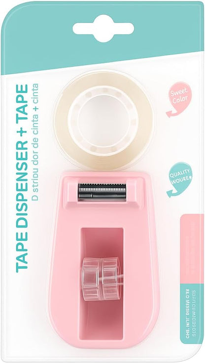Tape Dispenser 1 PC 102MM X 60MM X 43MM, Assorted Colors, Office and Home Use