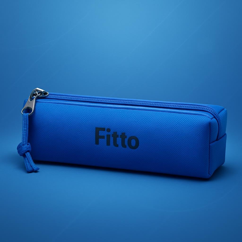 Blue Pencil Pouch 20x4x3cm - Office and School Stationery Organizer