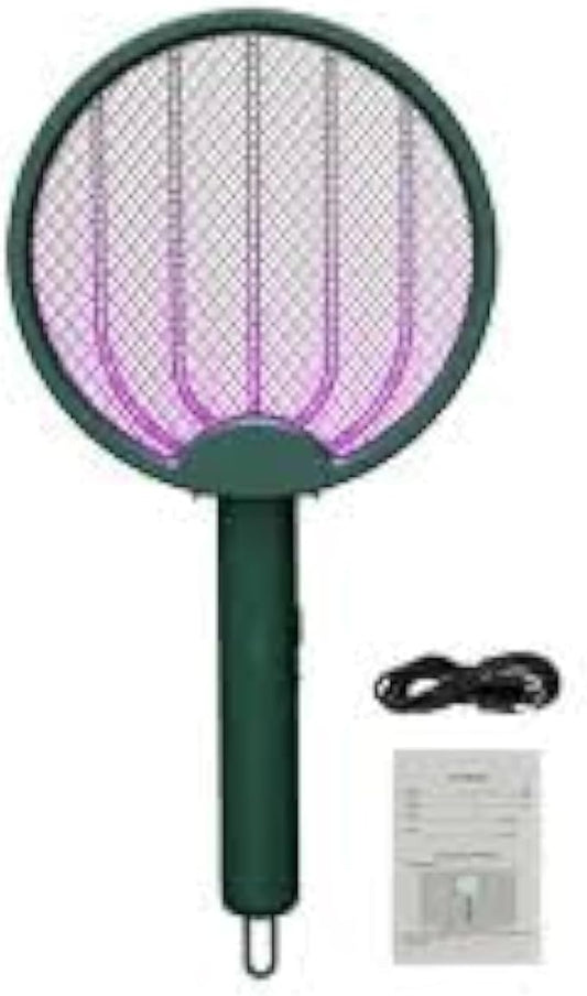 FITTO Eco-Friendly Bug Zapper Racket - 2-in-1 Electric Fly Swatter, High Voltage Mosquito Killer, USB Rechargeable, Outdoor & Indoor Use, Effective Insect Control