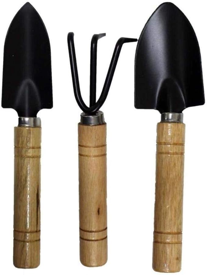 Fitto Flower Planting Shovel with Wooden Handle – Durable Garden Tool for Planting Flowers, Vegetables, and Herbs - Ideal for Gardeners, Landscape Professionals, and Home Use