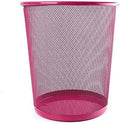 96 Pieces Round Paper Bins (23.5x19x26cm for Office & Home Waste Disposal – Pink)