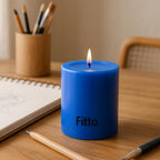 120 Pieces Blue Pillar Candle Unscenteds (5x5cm Long Burning – Smokeless White Wax Candle for Home Decor – Weddings & Events – Centerpiece – Relaxation – Home Décor – Wedding Decoration)