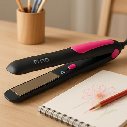 Hair Straightener with Tourmaline Ceramic Coating, Protect Care Technology, Floating Plates, 220°C Temperature, Auto Bivolt – Health & Personal Care