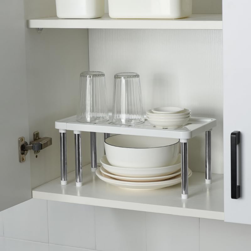 Folding Multi-Purpose Standing Rack – Grey & White – PP + Stainless Steel – Anti-Slip Design