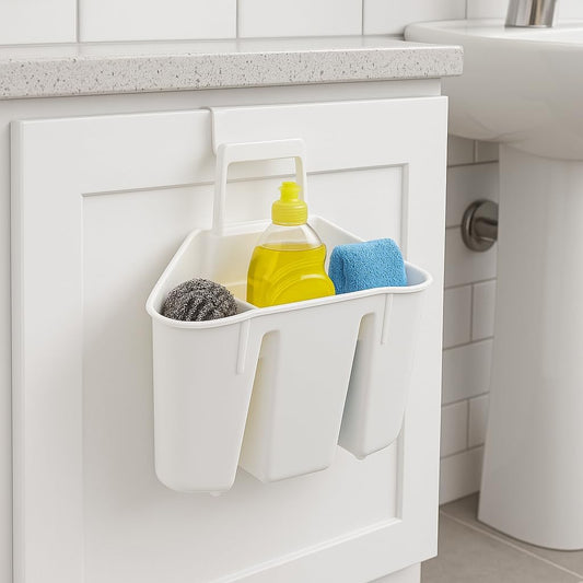 White Cutlery Case Set – 3 Durable Plastic Storage Cases with Secure Lids for Forks, Knives, Spoons – Portable, Compact Utensil Organizer for Home, Office, School Lunch, Travel & Picnic