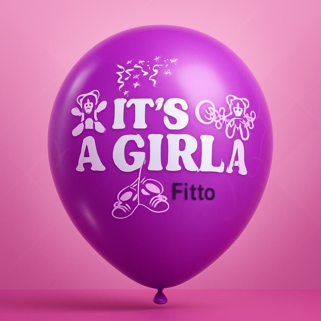 It's a Girl 12 Inch Balloons Pack of 6 Pink Party Decorations
