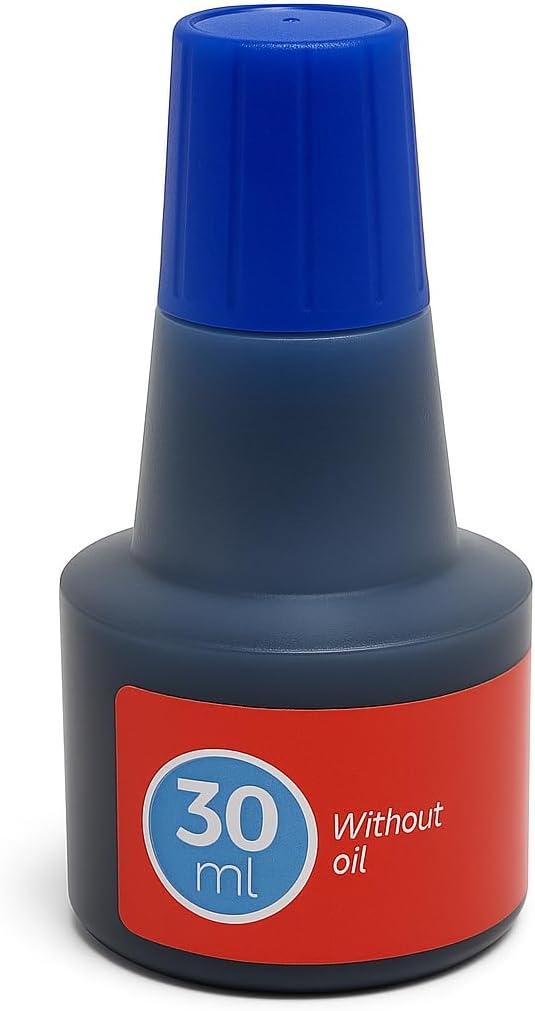 240 Pieces 30ml Blue Stamp Pad Inks for Office & Craft Use