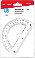 240 Pieces 180 Degree Protractor Half Circles (10cm – Clear Plastic Measuring Tool for Students and Professionals)