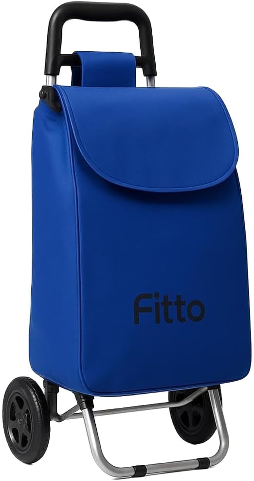 72 Pieces Blue Shopping Trolleys with Wheels (16mm Carbon Steel – 33L Capacity – 53*31*20CM)