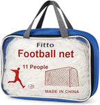 48 Pieces Football Goal Post Nets with Bag - White Pack of 2