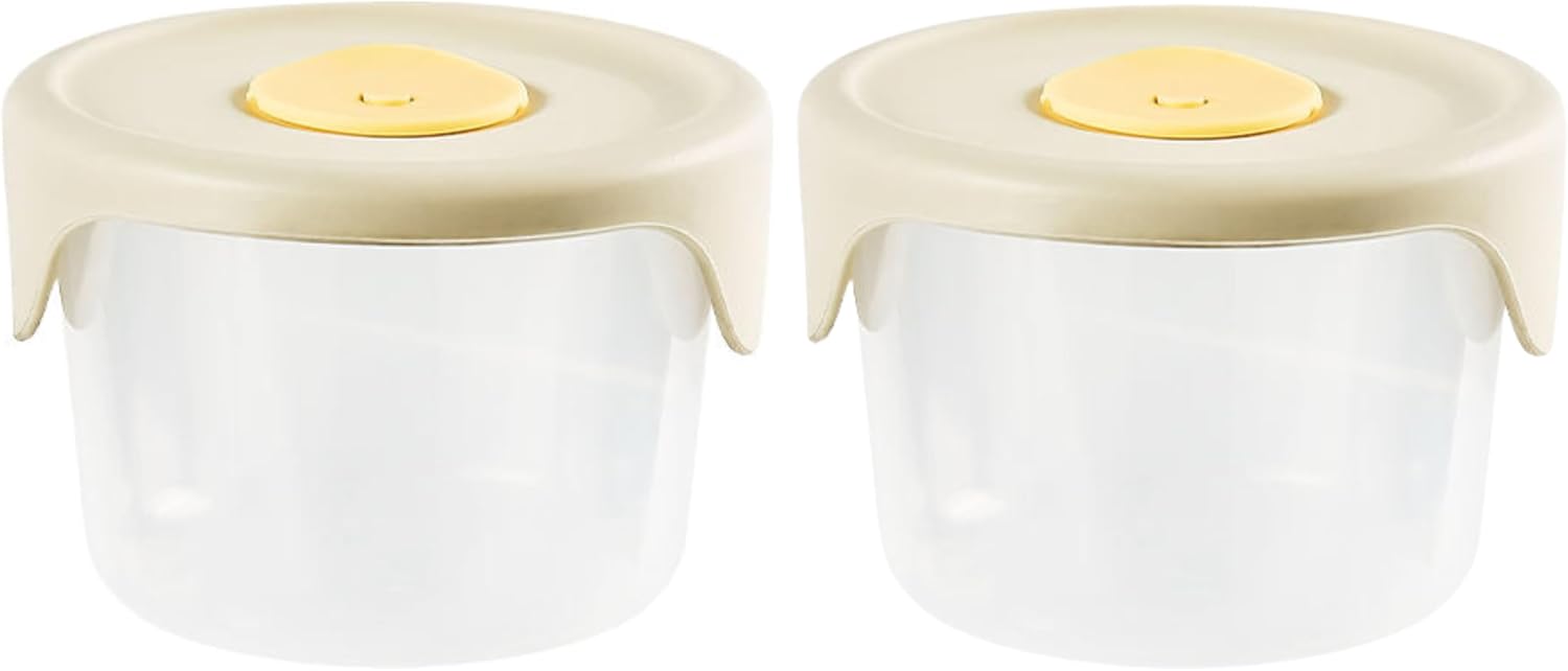 120 Pieces Pickled Vegetable Preservation Boxes (Airtight Seal – Cream Color – 250ml Capacity – Pack of 2)