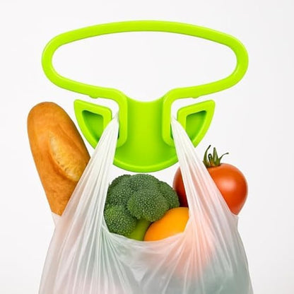 Grocery Bag Carrier Handle – Ergonomic Shopping Bag Holder for Carrying Multiple Bags – Heavy Duty Bag Grip for Plastic, Reusable & Supermarket Bags