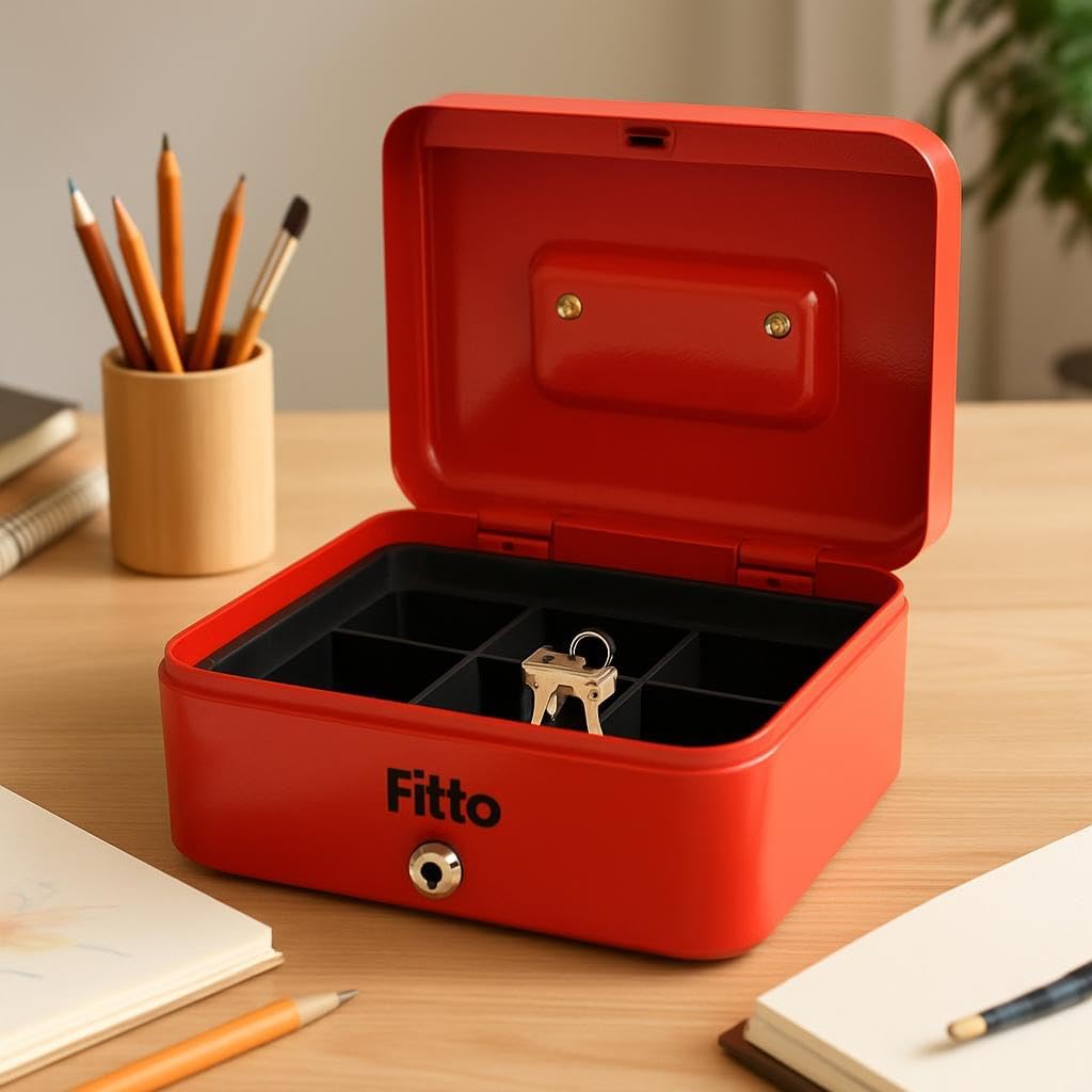 60 Pieces Red Deposit Boxes (20x25cm Secure Storage for Home and Office)