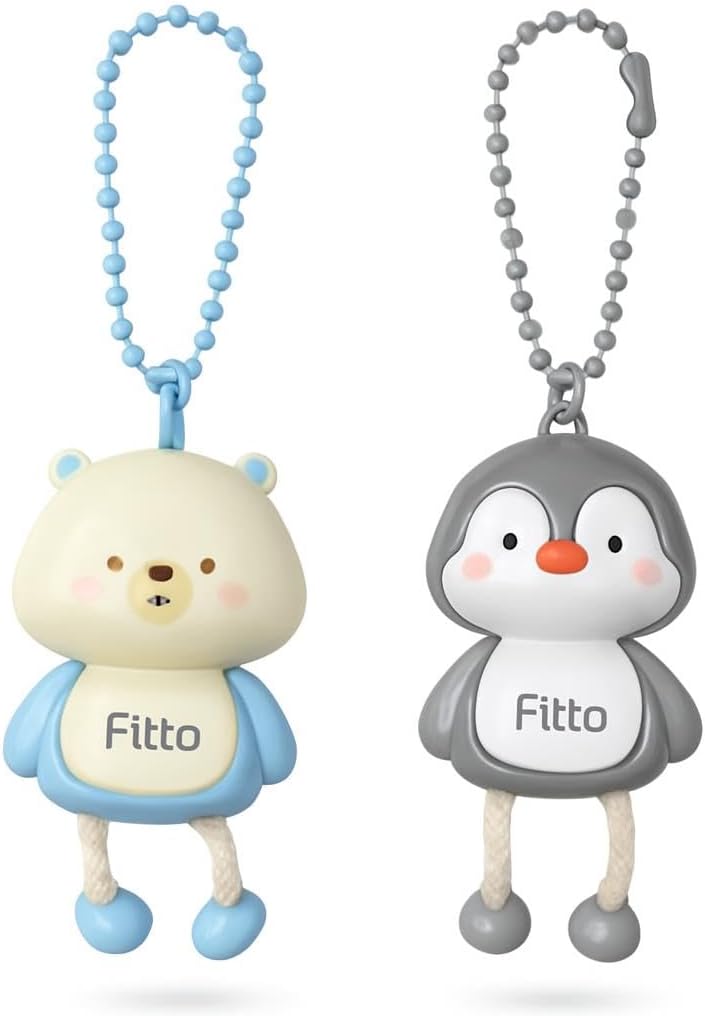 96 Pieces Plastic Key Chain Animal Series - Bear and Penguins (Pack of 2)