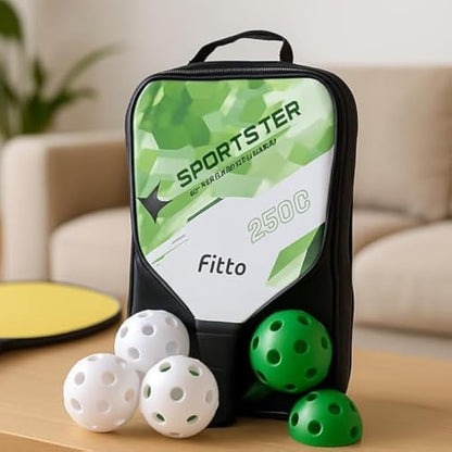 Professional Green Pickleball Set - Complete Equipment for Beginners and Advanced Players