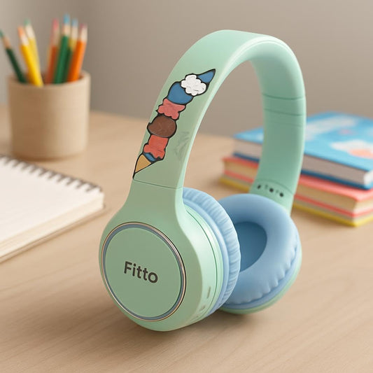 Wireless Over-Ear Headphones for Kids with Volume Limiting Feature