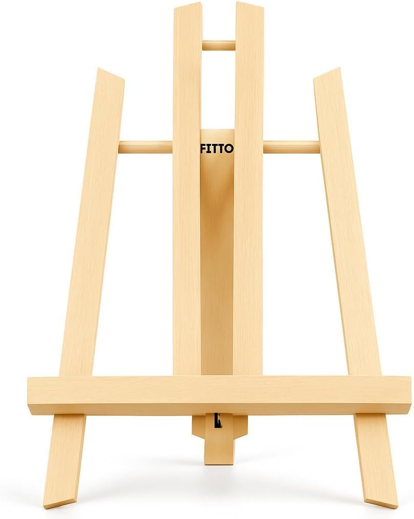 96 Pieces 40cm Tabletop Wooden Display Stand & Artist Easels for Home & Office