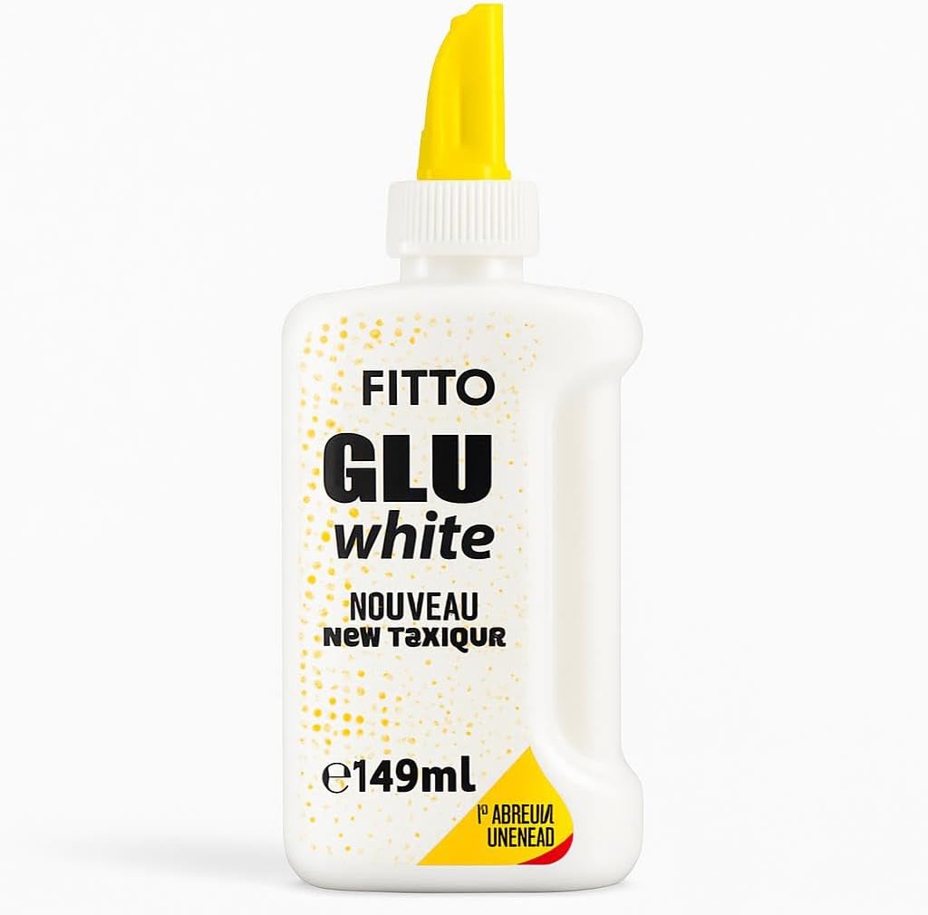 White Glue 142ml – Non-Toxic, Fast-Drying Adhesive for Crafts, School, and Office Projects – Strong Bond for Paper, Wood, Fabric, and More – Safe and Easy to Use for All Ages