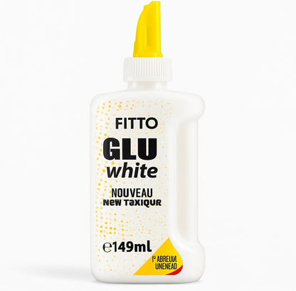 White Glue 142ml – Non-Toxic, Fast-Drying Adhesive for Crafts, School, and Office Projects – Strong Bond for Paper, Wood, Fabric, and More – Safe and Easy to Use for All Ages