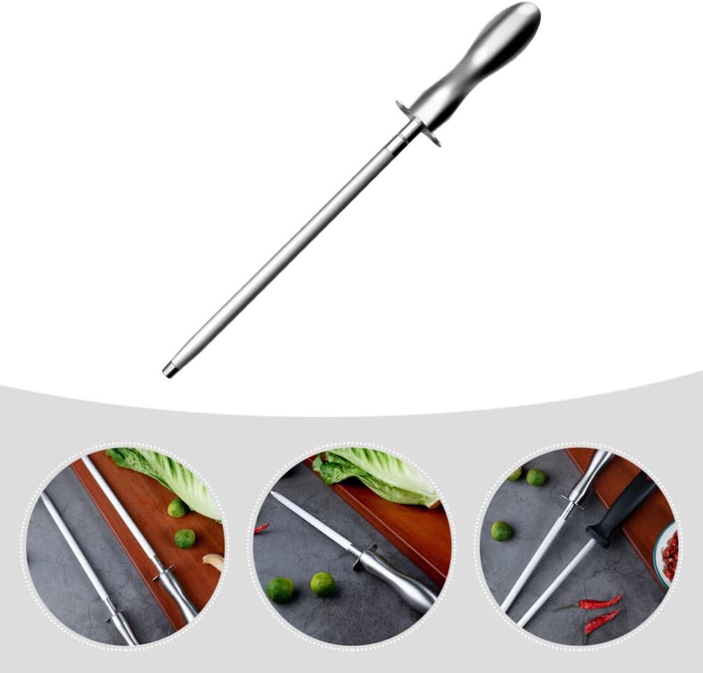 White Knife Cutter Sharpener - 3 Stage Blade Honing System - Professional Kitchen Knife Sharpener for Straight & Serrated Blades - Non-Slip Base, Ergonomic Design, Easy to Use