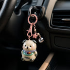 96 Pieces Bear 3D Doll Car Keychain -s