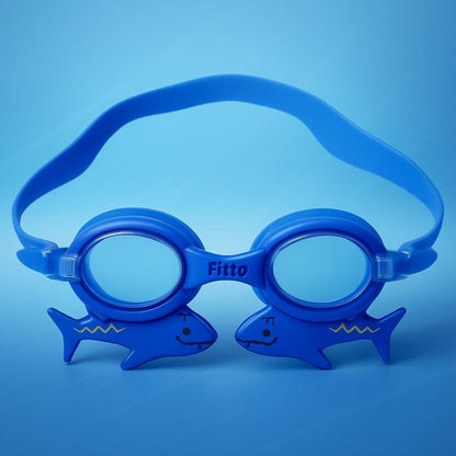 Swimming Goggles with Ear Plugs Blue – Anti-Fog UV Protection Swim Glasses for Adults and Kids