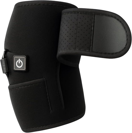 Heated Knee Brace Support for Arthritis Relief, Thermal Therapy Wrap for Joint Pain, Fits Men and Women, Black