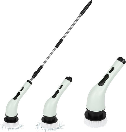Electronic Cleaning Brush for Bathroom & Tiles, 350 RPM Electric Spin with 3 Brush Heads – Efficient Toilet Scrubber, Powerful Spin Brush for Deep Cleaning