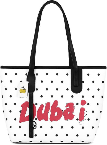 Durable Eco-Friendly Dubai White Tote Bag with Handles