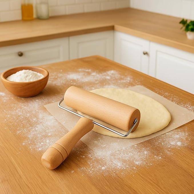 120 Pieces 10cm Wooden Rolling Pin - Premium Quality Baking Tools for Pastry (Dough – and Pizza - Durable – Easy to Clean – Perfect for Kids and Adults – Non-Stick Surface – Kitchen Essential)