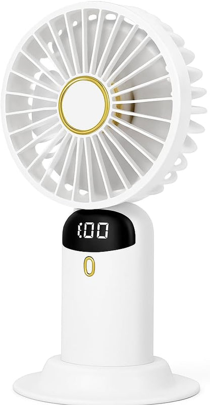 5-Speed USB Rechargeable Desktop Fan - Portable, Quiet, Adjustable Airflow