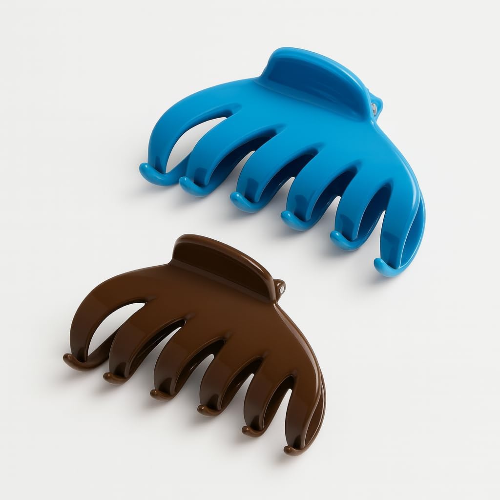 240 Pieces Strong Hold Hair Claw Clips - 2 Assorted Colors for All Hair Types