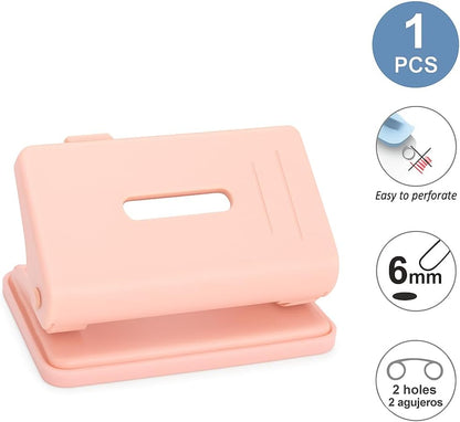 1 Piece Hole Punch Pink for Office & School Use