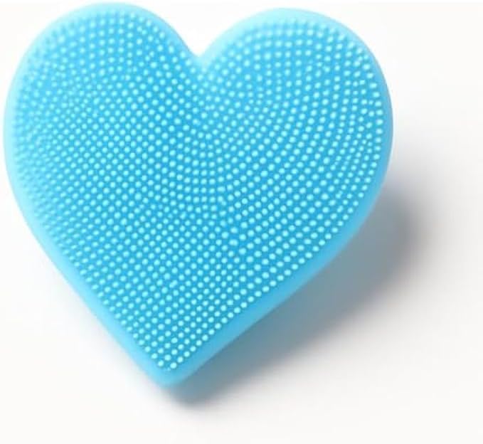 120 Pieces Heart Shaped Facial Brushes (7cm - Compact Face Brush for Gentle Exfoliation – Massage & Daily Cleansing)