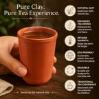 120 Pieces Decagon Natural Clay Tea Cups (180 ml – Reusable Earthen Kulhad for Chai – Tea – Coffee and Traditional Beverage Serving – Terracotta)