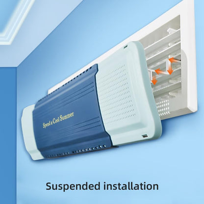 Adjustable Central Air Conditioning Windscreen - Blue