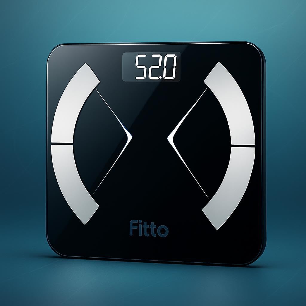 96 Pieces Bluetooth Body Fat Scales (4 Electrode Smart Body Fat Scale with 13 Body Composition Data – 400lbs Capacity – Syncs with App – Black)