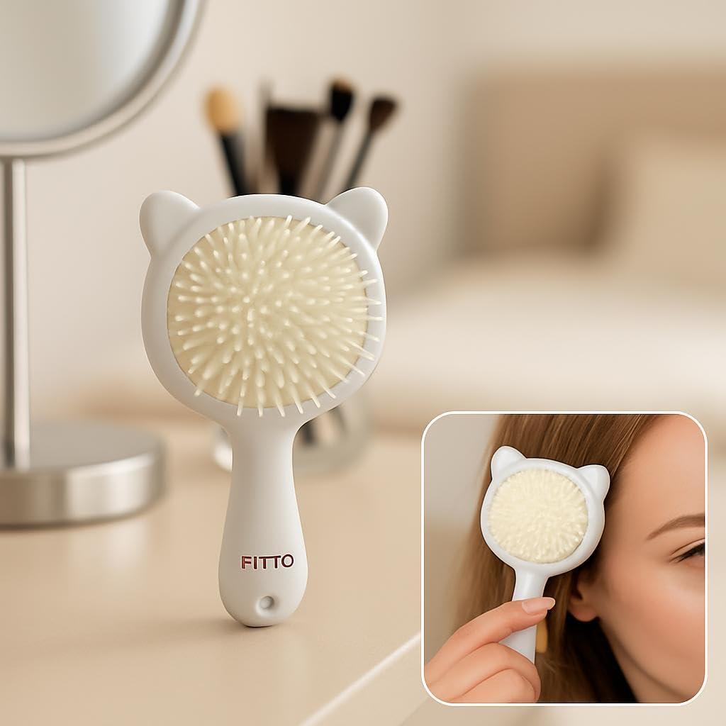 144 Pieces Cat Shaped Small Hair Brushes for Makeup (Assorted Colors)