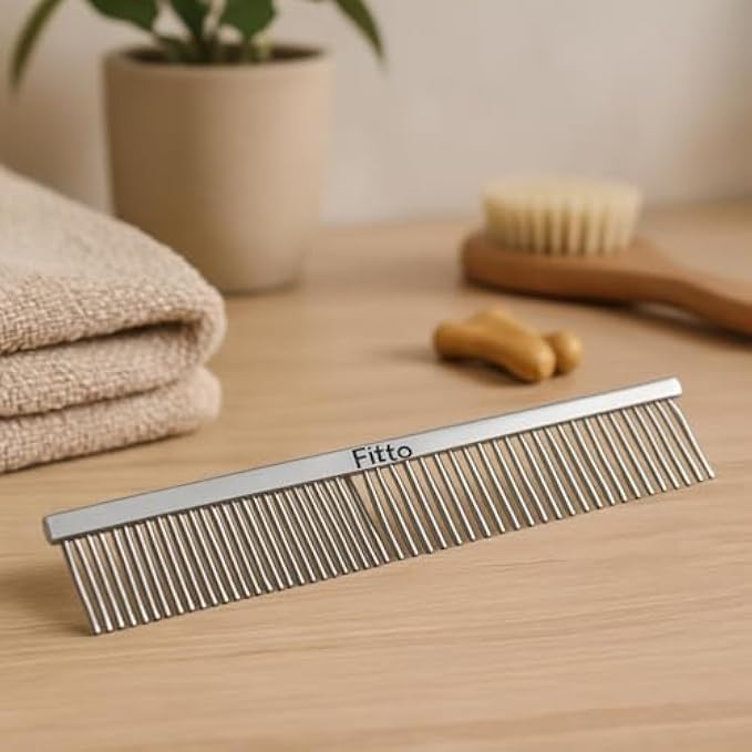 120 Pieces Pet Grooming Comb Longs (19x4cm No Handle Stainless Steel Fur Deshedding Dematting Comb for Dogs Cats)