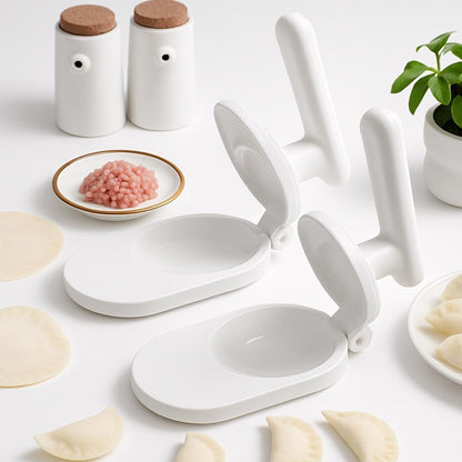Dumpling Skin Pressing Tool – Ergonomic Design – White – Single Pack