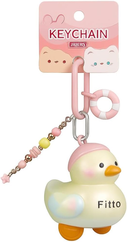 96 Pieces Duck 3D Doll Car Keychain -s
