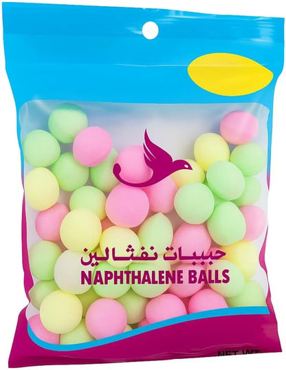 Naphthalene Balls 100g - Moth Repellent for Wardrobes, Closets, and Storage