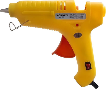 Professional Hot Melt Glue Gun, 60 Watt, for Crafting & DIY, Yellow