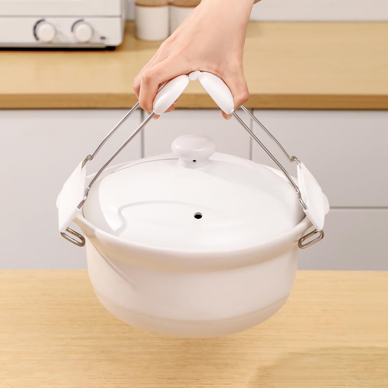 120 Pieces Adjustable Bowl Clamps (White)