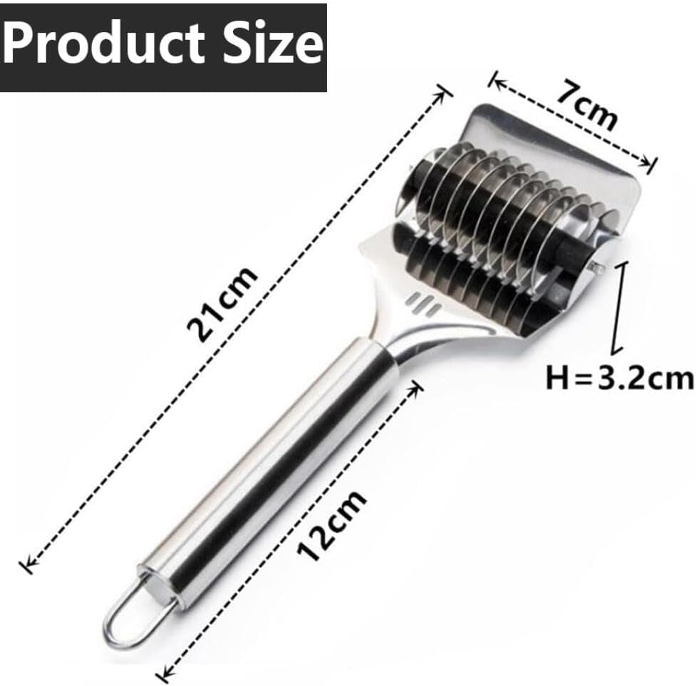 96 Pieces Stainless Steel Noodle Cutter Rollers (Manual Noodle Makers Pasta Spaghetti Makers Portable Pasta Roller Pasta Cutter Wheel – Noodle Lattice Roller Dough Cutter for Home Kitchen Cooking Tools)