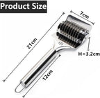 96 Pieces Stainless Steel Noodle Cutter Rollers (Manual Noodle Makers Pasta Spaghetti Makers Portable Pasta Roller Pasta Cutter Wheel – Noodle Lattice Roller Dough Cutter for Home Kitchen Cooking Tools)