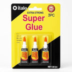 120 Pieces Extra Strong Super Glue - Instant Bond Cyanoacrylate Adhesives for Metal (Plastic – Wood – Ceramic – Rubber – Leather - Quick-Dry Repair Glue 3g)