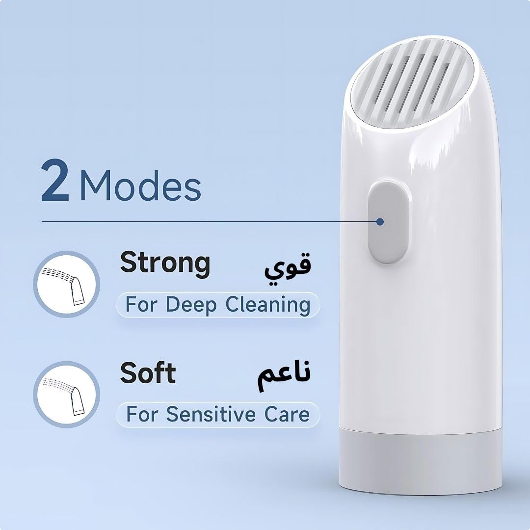 Portable Electric Bidet with 400ml Water Bottle - Travel-Friendly Bidet for Hygiene, Eco-Friendly Design, Adjustable Water Pressure, USB Rechargeable, Perfect for Home and Travel Use