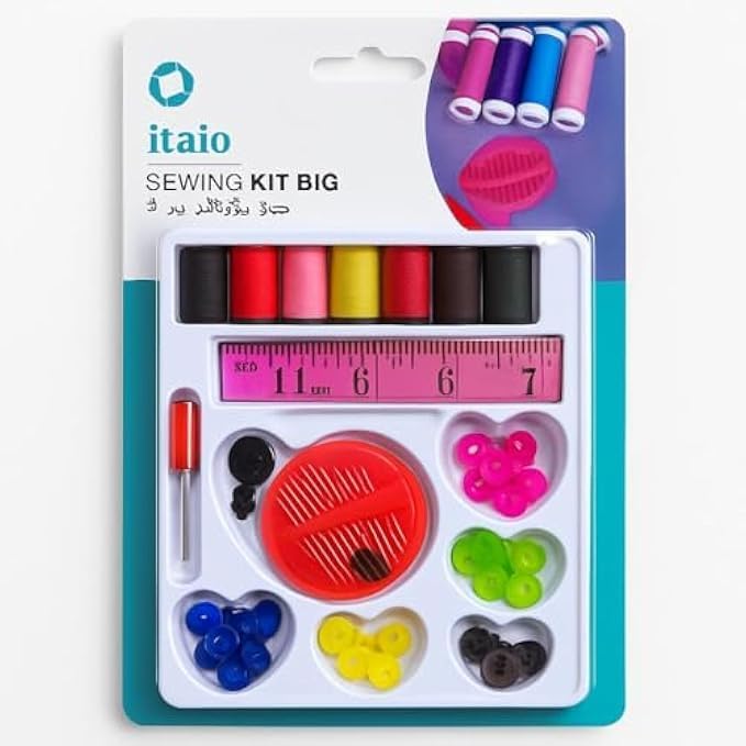 120 Pieces Big Sewing Kits with Buttons (Threads – Needles & Accessories – Travel & Home Mending Sewing Set)